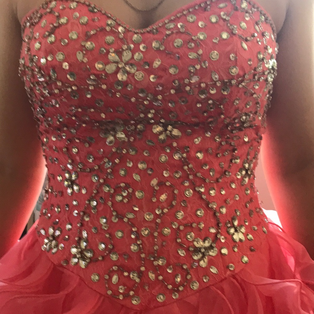 Sweet 16 pink strapless dress
